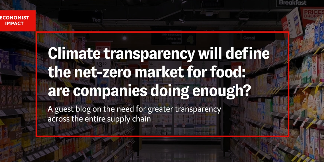 The Economist: Emissions transparency in food supply chains